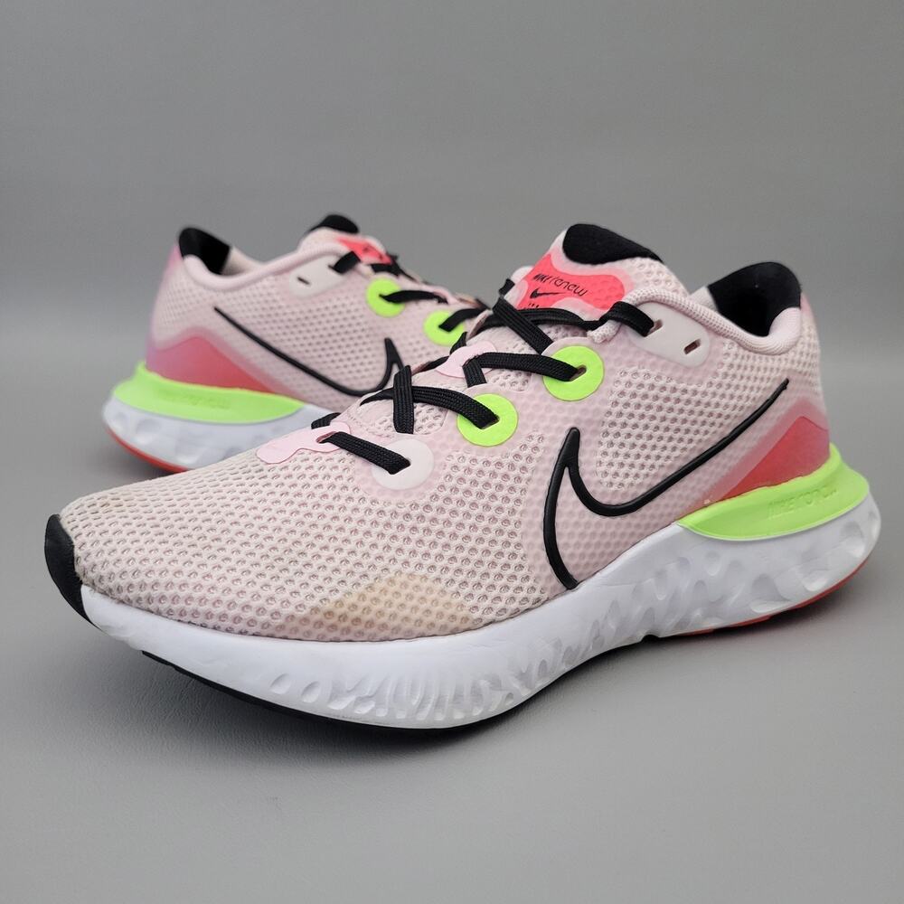 Nike Shoes Womens Renew Running Sneakers Lace Up CW5637-600 Pink Size 8.5